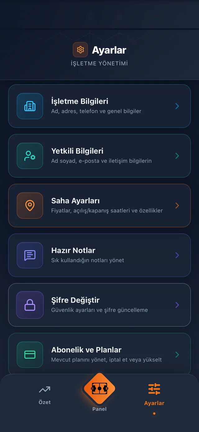 Dimli işletme abonelik yönetimi
