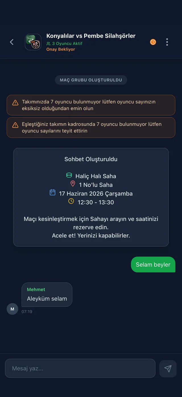 Dimli rakiple iletişim ekranı